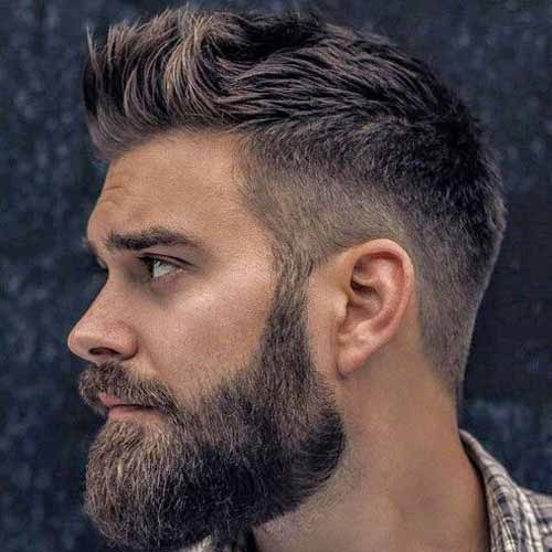 Hairstyle With Beard Mens Hairstyle and Beard Style  Lifestyle Fun